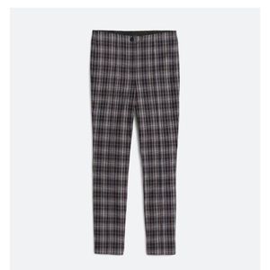 VIOLETS & ROSES Mid Rise Back Slit Skinny Pull On Pant